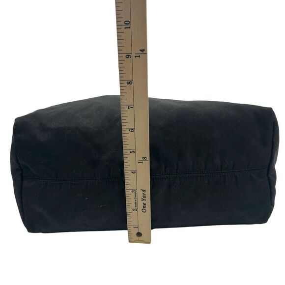 GUCCI Black Authentic GG Monogram Canvas Tote Bag - Picture 12 of 13